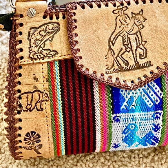 Native American handmade style crossbody purse - Picture 5 of 11